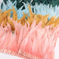 10 meters rooster feathers on ribbon