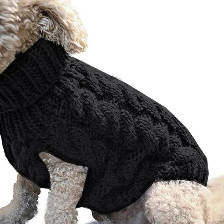 Stickad tröja hund