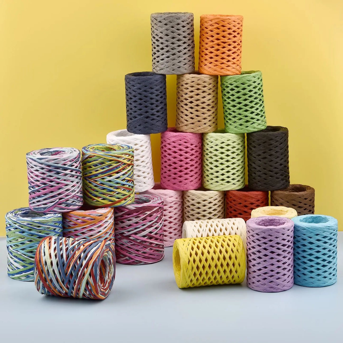 100m raffia papper garn