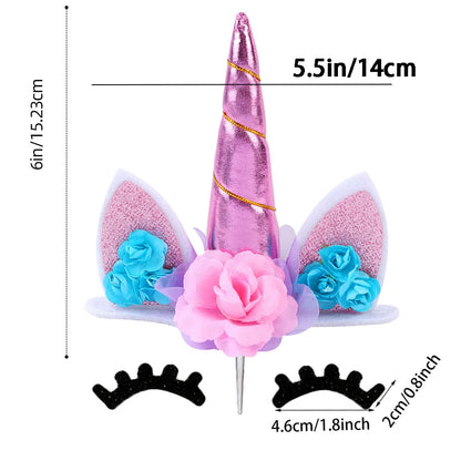 Dekoration tårta unicorn