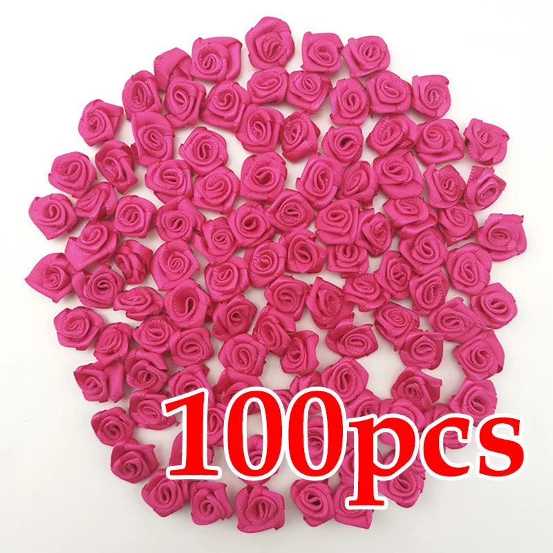 (Mini tyg blommor