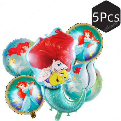 5st Ballong set Lilla sjöjungfru