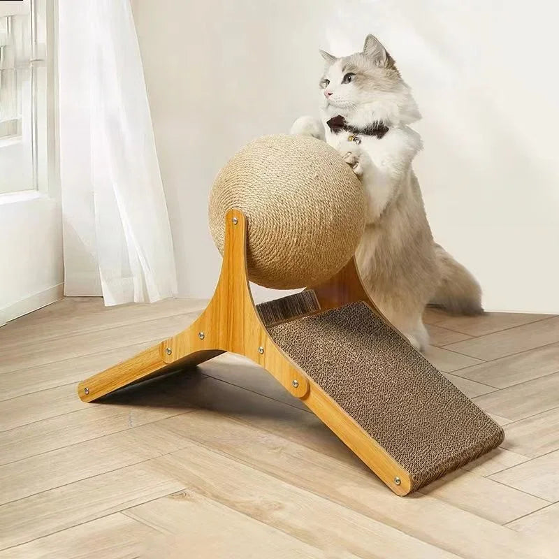 Boll leksak för katter att klösa på.