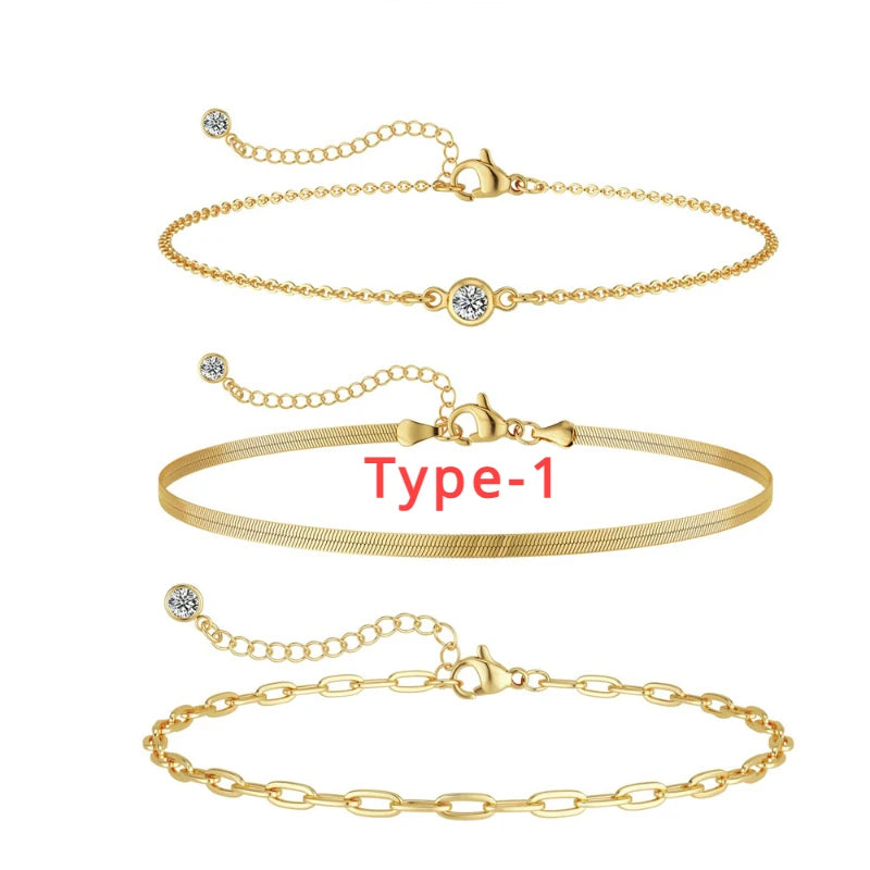 3set armband 14k guld