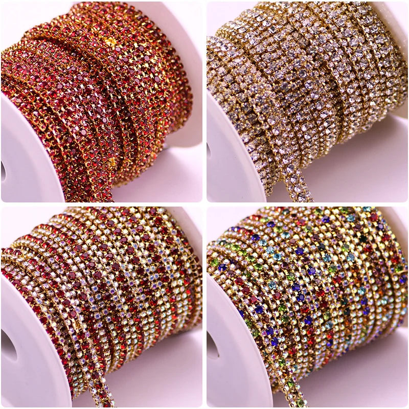 Bredare strass kedja