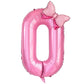 Stora ballonger Rosa med sifffror