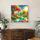 Diamond painting with Nature and forest in fantasy theme 