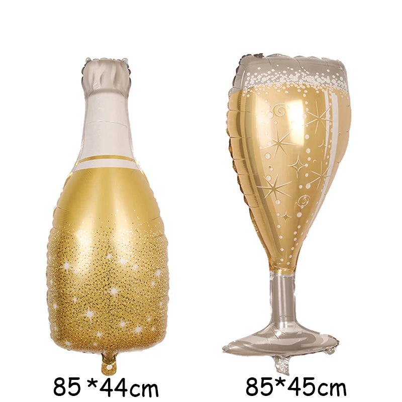 Stora Ballonger champagne flaskor