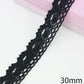 5 Meters black lace ribbon 