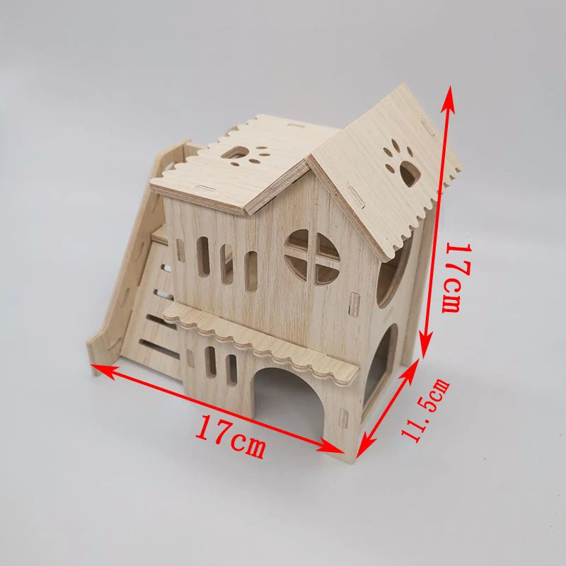 Olika trä hus för din hamster