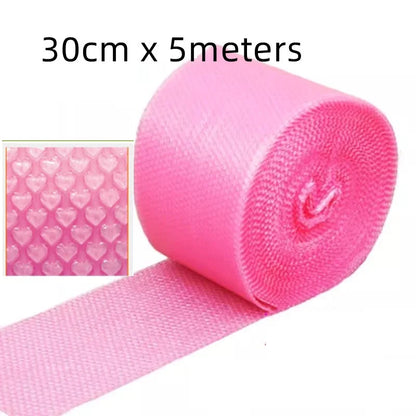 Rosa Bubbelplast med hjärtan