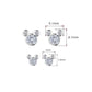 Earrings 925 silver Mickey Mouse