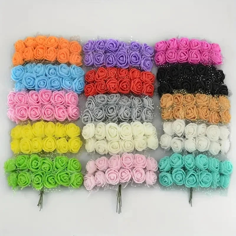 144 small foam roses