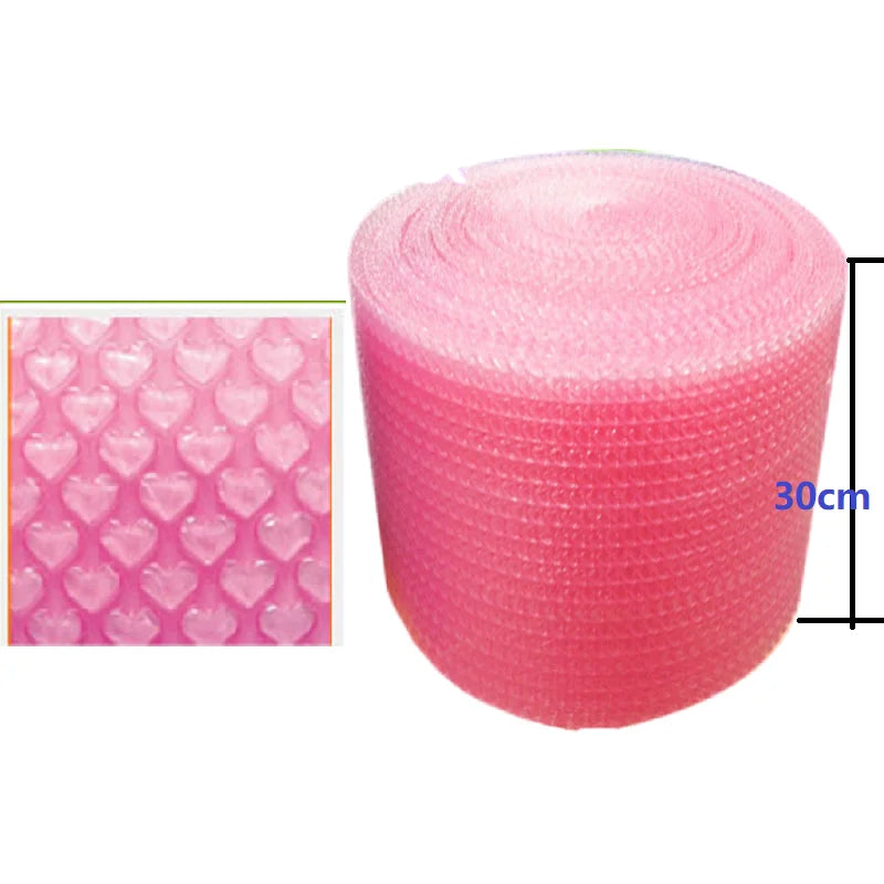 Rosa Bubbelplast med hjärtan