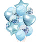 Ballong kit 14-pack metallic och paljett ballong