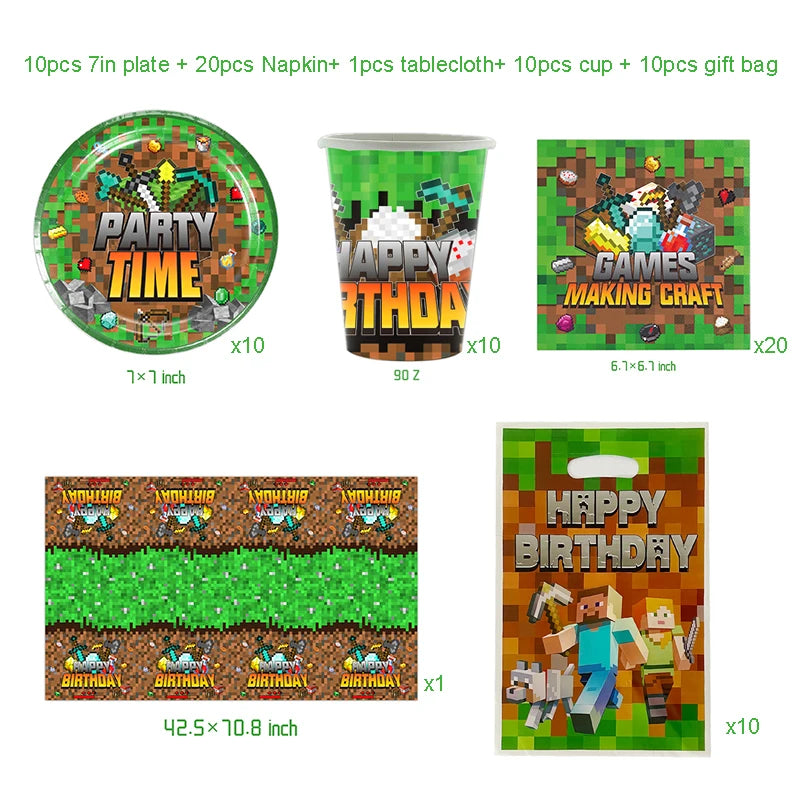 Kalas dekoration med Minecraft