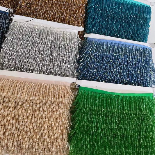 Tassel med pärlor längd 91cm
