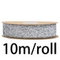 10M velvet ribbon with glitter