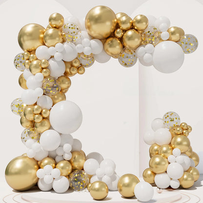 Ballong paket vit/Guld