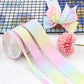 Ribbon grosgrain rainbow colors.