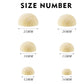 Half round wooden balls in different sizes