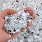 Mixed sizes and colors with Flatback beads