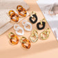 Necklace &amp; earrings set acrylic curb chain