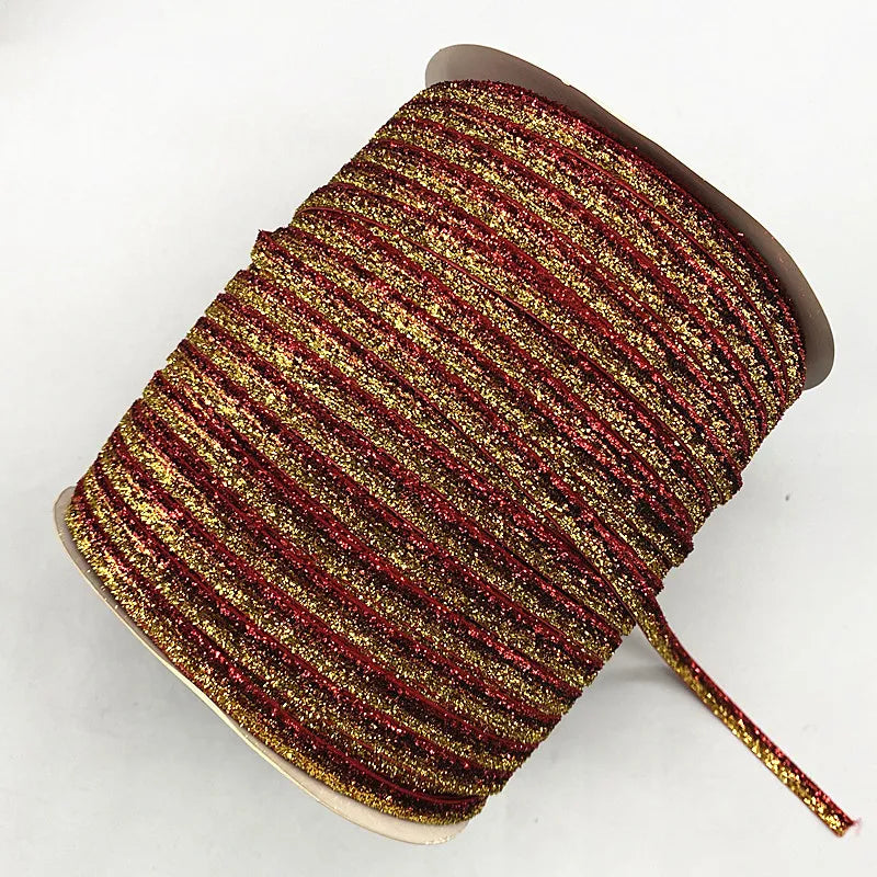 Glittrande sammets band 6mm