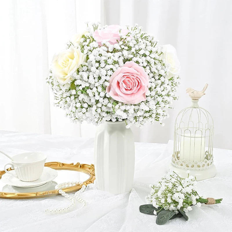 Blombukett fake Gypsophila blommor