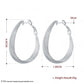 Large wide earrings 925 sterling silver