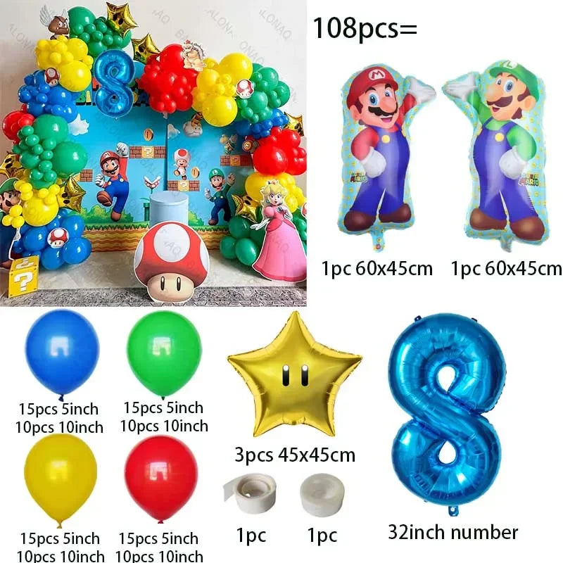 Super Mario paket ballonger 106st