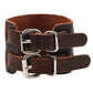 Goth punk leather bracelet with rivets buckle in different colors