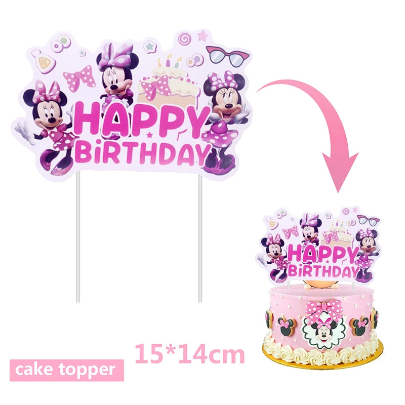 Kalas dekoration med Minnie pigg