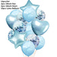 Ballong kit 14-pack metallic och paljett ballong