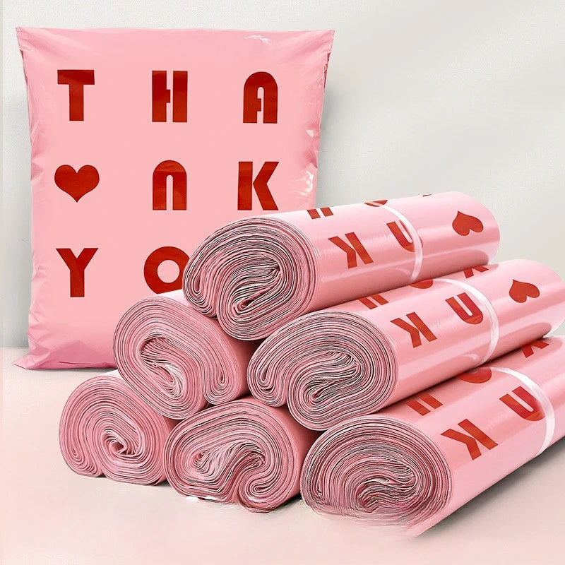 Shipping bags Pink "Thank you"