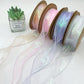 Organza band i metallic glans