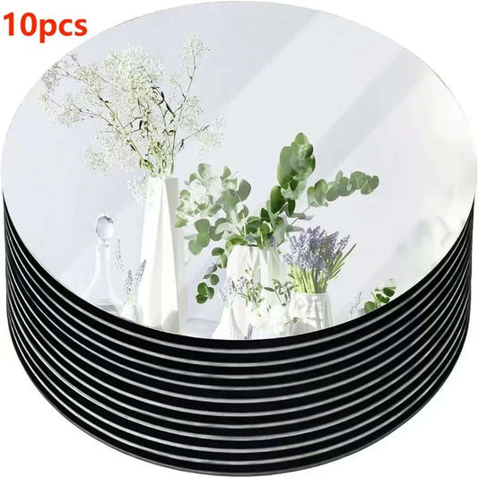 10-pack runda speglar