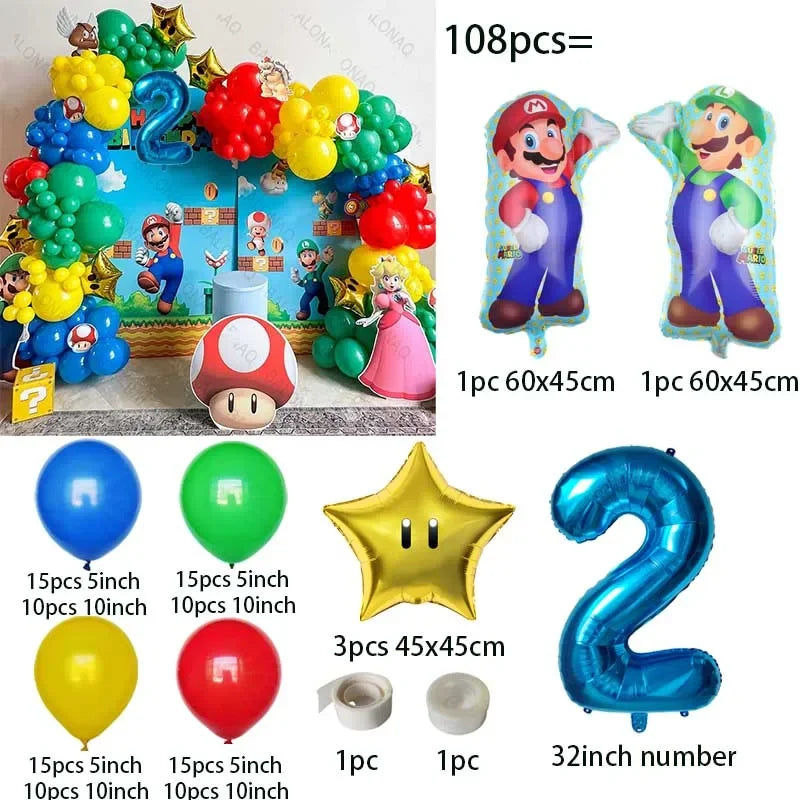 Super Mario paket ballonger 106st