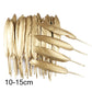 Goose feathers black with gold pattern