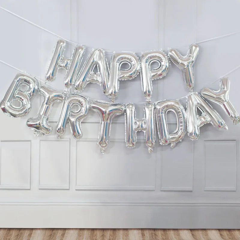 Ballong set med Happy Birthday