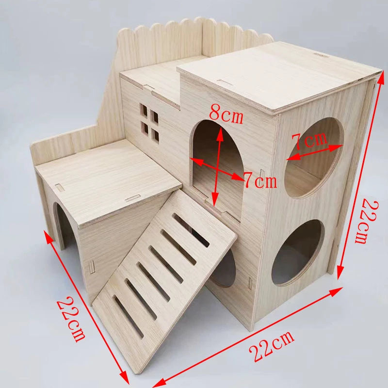 Olika trä hus för din hamster