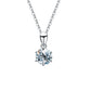 Halsband med berlock Diamant Moissanite