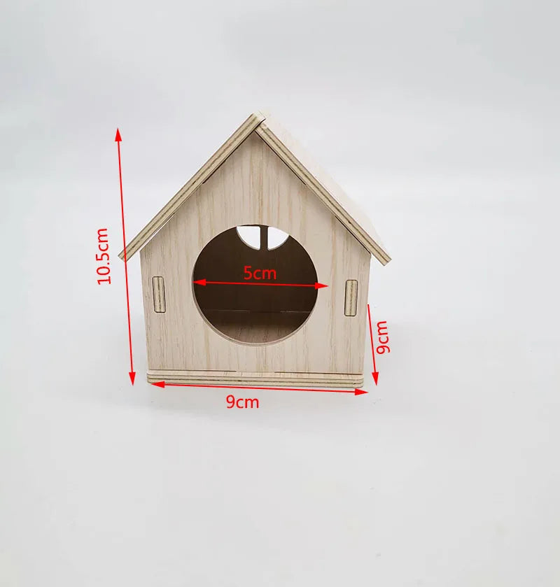 Olika trä hus för din hamster