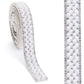 Ribbon with white pearls and rhinestones