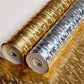 Tapet med spegel Mosaik silver/guld