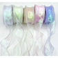 Organza band i metallic glans