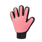 Glove brushing fur