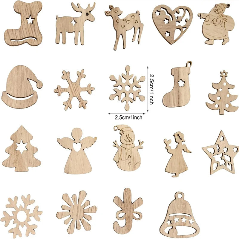 Christmas motif in wood