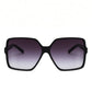 Sunglasses with square lenses in darker tones