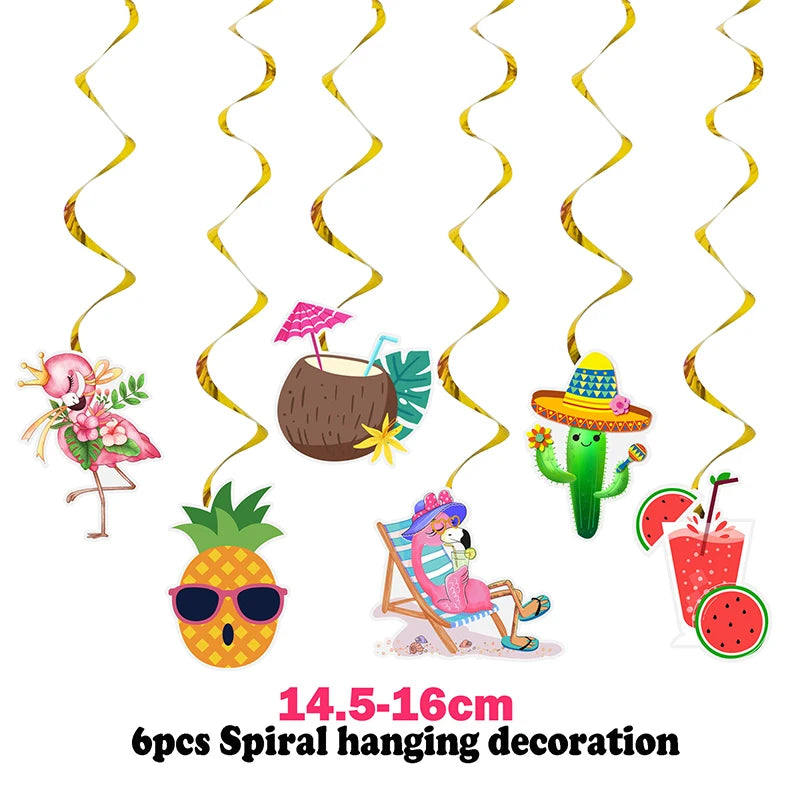 Party dekoration i Hawaii tema
